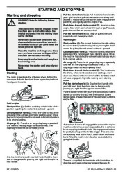 Husqvarna 445 445e 450e Chainsaw Owners Manual, 2005,2006,2007,2008,2009 page 22