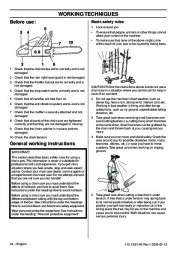 Husqvarna 445 445e 450e Chainsaw Owners Manual, 2005,2006,2007,2008,2009 page 24