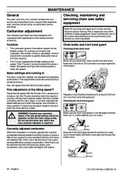 Husqvarna 445 445e 450e Chainsaw Owners Manual, 2005,2006,2007,2008,2009 page 32