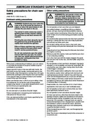 Husqvarna 445 445e 450e Chainsaw Owners Manual, 2005,2006,2007,2008,2009 page 43