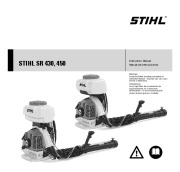 STIHL SR 430 450 Blower Power Sprayer Owners Manual page 1