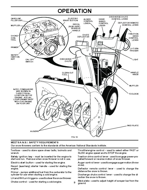 Poulan Pro 961980021 420917 Snow Blower Owners Manual, 2008