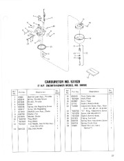 Toro 38050 724 Snowthrower Parts Catalog, 1984 page 27