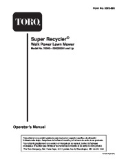 Toro Owners Manual, 2004 page 1