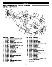 Craftsman 316.791870 2 Cycle Trimmer Lawn Mower Owners Manual page 28