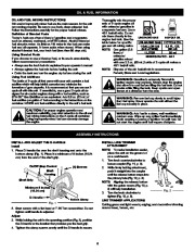 Craftsman 316.791870 2 Cycle Trimmer Lawn Mower Owners Manual page 6