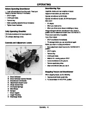 John Deere OMGX10742 J9 Snow Blower Owners Manual page 20