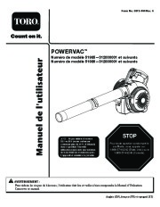 Toro 51986 Powervac Gas-Powered Blower Owners Manual, 2012 page 27