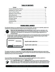 MTD 140 150 E150 E162 E172 Snow Blower Owners Manual page 2