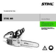 STIHL 009 Chainsaw Owners Manual page 1