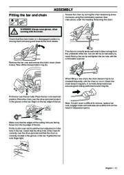 2008-2009 Husqvarna 357XP 359 Chainsaw Owners Manual, 2008,2009 page 17