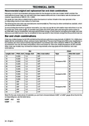 2008-2009 Husqvarna 357XP 359 Chainsaw Owners Manual, 2008,2009 page 40