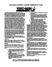 MTD Yard Man 2B5 295 E2B5 E295 Snow Blower Owners Manual page 16