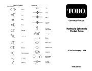 Toro Commercial Products Hydraulic Schematic Pocket Guide Ero Company 1996 96878SL page 1