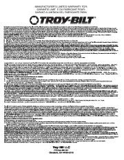 MTD Troy-Bilt TB2BP 2 Cycle Backpack Blower Owners Manual page 28