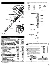 MTD Troy-Bilt TB2BP 2 Cycle Backpack Blower Owners Manual page 5