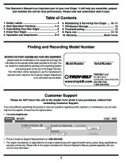 MTD Troy-Bilt 554 Edger Trimmer Lawn Mower Owners Manual page 2