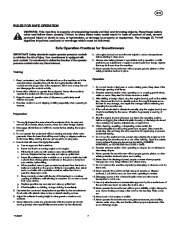 Simplicity H924RX 1695515 Snow Blower Owners Manual page 7