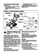 MTD White Outdoor Snow Boss 750T Snow Blower Owners Manual page 7