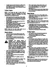 MTD White Outdoor Snow Boss 750T Snow Blower Owners Manual page 9