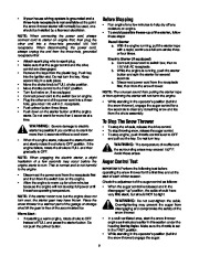 MTD 3BA Snow Blower Owners Manual page 9