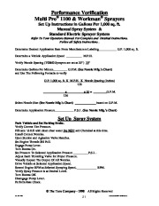 Toro Commercial Products Sprayer Calibration Guide 98006SL Sprayer Calibration Guide page 29