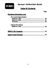 Toro Commercial Products Sprayer Calibration Guide 98006SL Sprayer Calibration Guide page 6