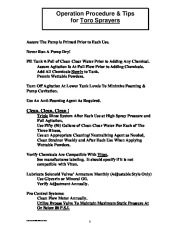 Toro Commercial Products Sprayer Calibration Guide 98006SL Sprayer Calibration Guide page 7