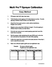 Toro Commercial Products Sprayer Calibration Guide 98006SL Sprayer Calibration Guide page 9