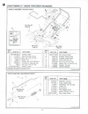 Craftsman 536.884432 Craftsman 21-Inch Auger Propelled Snow Thrower Owners Manual page 21