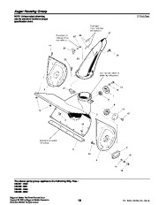 Simplicity 5 8 HP 1694587 1694595 1694588 1694596 Intermediate Snow Blower Parts Manual page 18