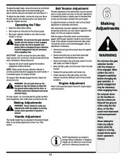 MTD Troy-Bilt 450 Series Rear Tine Tiller Lawn Mower Owners Manual page 11