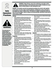 MTD Troy-Bilt 450 Series Rear Tine Tiller Lawn Mower Owners Manual page 4