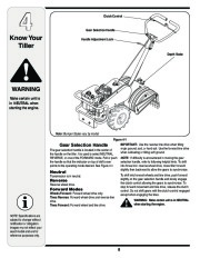 MTD Troy-Bilt 450 Series Rear Tine Tiller Lawn Mower Owners Manual page 8