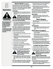 MTD 3AA 3CA Snow Blower Owners Manual page 10