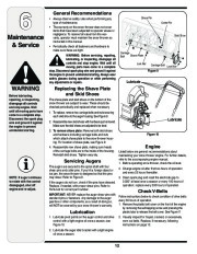 MTD 3AA 3CA Snow Blower Owners Manual page 12
