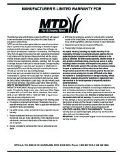 MTD 3AA 3CA Snow Blower Owners Manual page 20