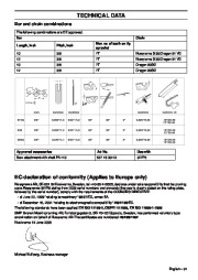 Husqvarna 327P4 327P5 X-Series Chainsaw Owners Manual, 2008,2009 page 31