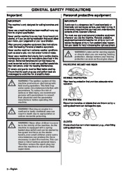 Husqvarna 327P4 327P5 X-Series Chainsaw Owners Manual, 2008,2009 page 6