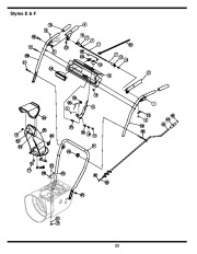 MTD 769-01275D E F Style Snow Blower Owners Manual page 22