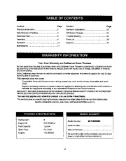 Craftsman 247.888550 Craftsman 28-Inch Snow Thrower Owners Manual page 2