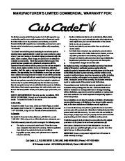 MTD Cub Cadet 928 SWE 933 SWE 945 SWE Snow Blower Owners Manual page 31