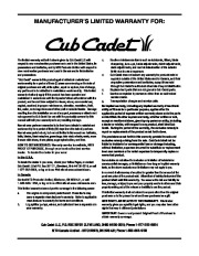 MTD Cub Cadet 928 SWE 933 SWE 945 SWE Snow Blower Owners Manual page 32