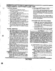 Poulan Owners Manual, 1992 page 9
