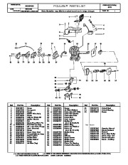 Poulan 2775 Chainsaw Parts List page 1
