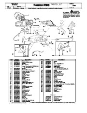 Poulan Pro ES400 Chainsaw Parts List page 1