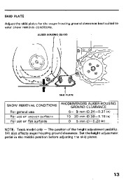 Honda HS80 Snow Blower Owners Manual page 14