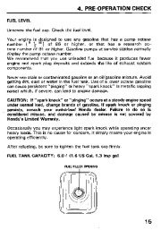 Honda HS80 Snow Blower Owners Manual page 16