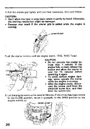 Honda HS80 Snow Blower Owners Manual page 21