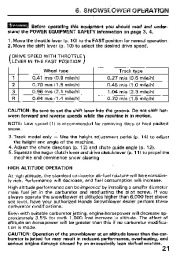 Honda HS80 Snow Blower Owners Manual page 22